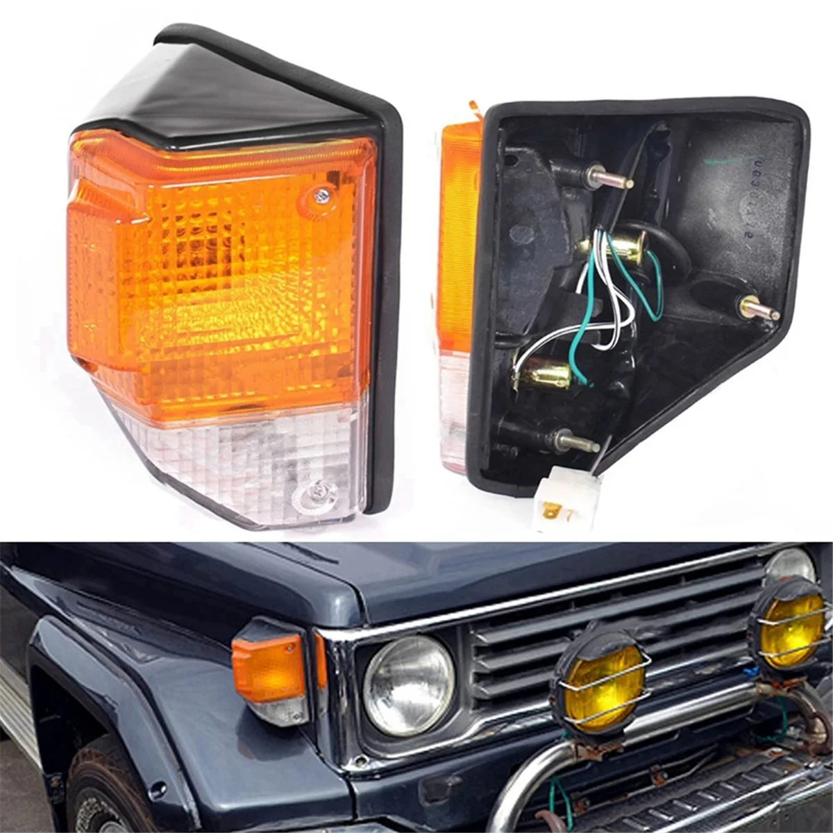 لتويوتا لاند كروزر 70 سلسلة 1985 1986 1987 1988 1999 سيارة الزاوية ضوء الجانب الأمامي بدوره أضواء الإشارة