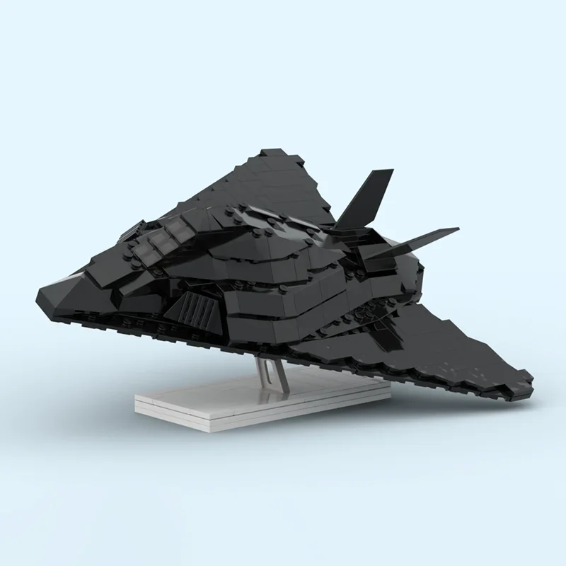 Military Series Moc Building Blocks F-117 Nighthawk Model Technology Fighter Bricks DIY Assembly Jet Aircraft Toys Child Gifts