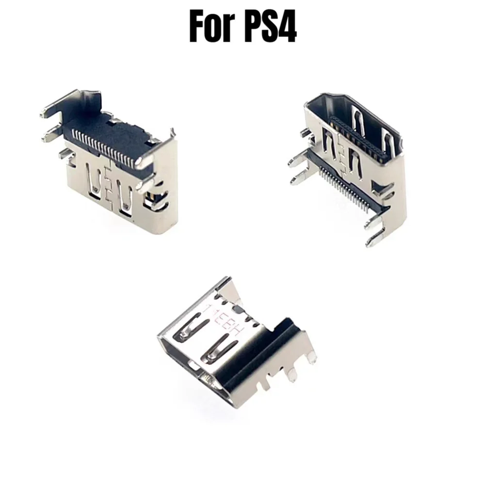 5Pcs/set Replacement HDMI-compatible Port Socket Interface Connector Repair Part Compatible with PS4 Console