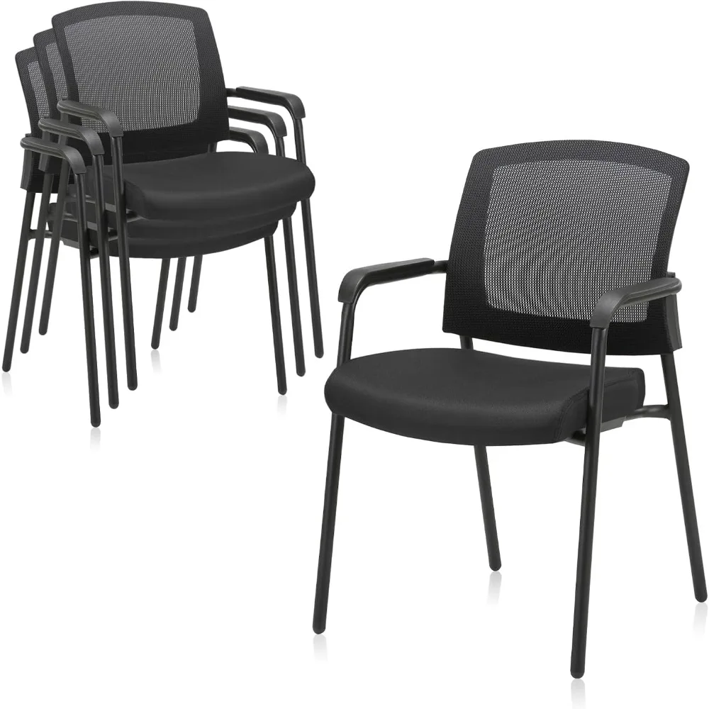 

Офисные стулья для приема с сетчатой спинкой, мягким сиденьем и эргономичной летней опорой, штабелируемый стул для комнаты ожидания нет