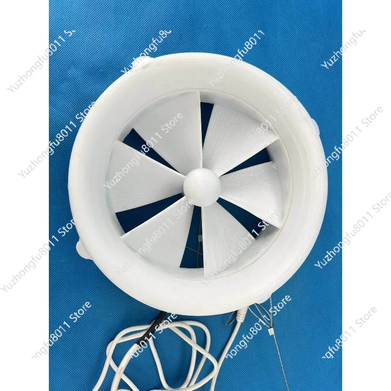 Dual Purpose Outdoor Generator USB Charger 12V Manual Wind Water Flow Turbine for Household Feng Shui