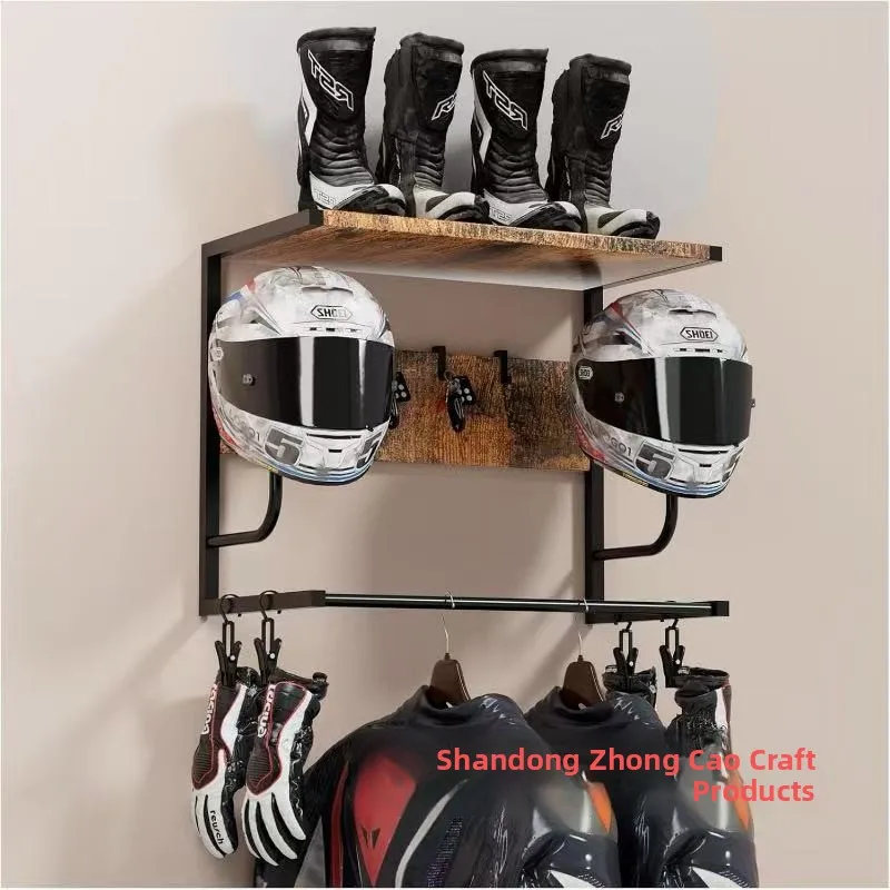 壁掛け式ヘルメットディスプレイスタンド玄関スポーツ用品ホルダーヘッドギア収納ラック便利なポータブル衣類ハンガー