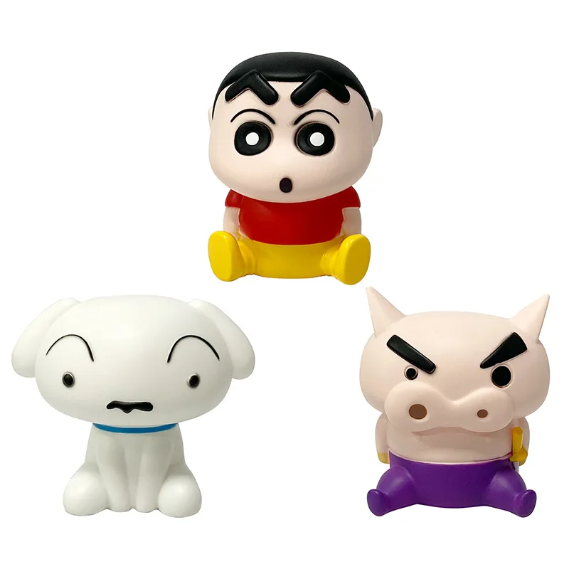 Anime Crayon Shin-Chan Nohara Shinnosuke Cute Chubby Zaemon Piggy Bank Ornament For Kids Collection Charm Birthday Gifts