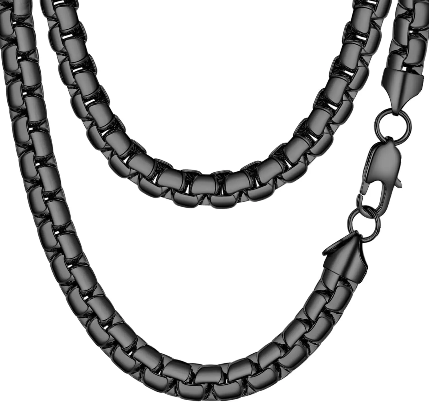 

Стильное мужское ожерелье Prosteel из нержавеющей стали с плоской цепочкой-бокс, серебристого/золотистого/черного цвета, гипоаллергенное украшение, 14-30 дюймов