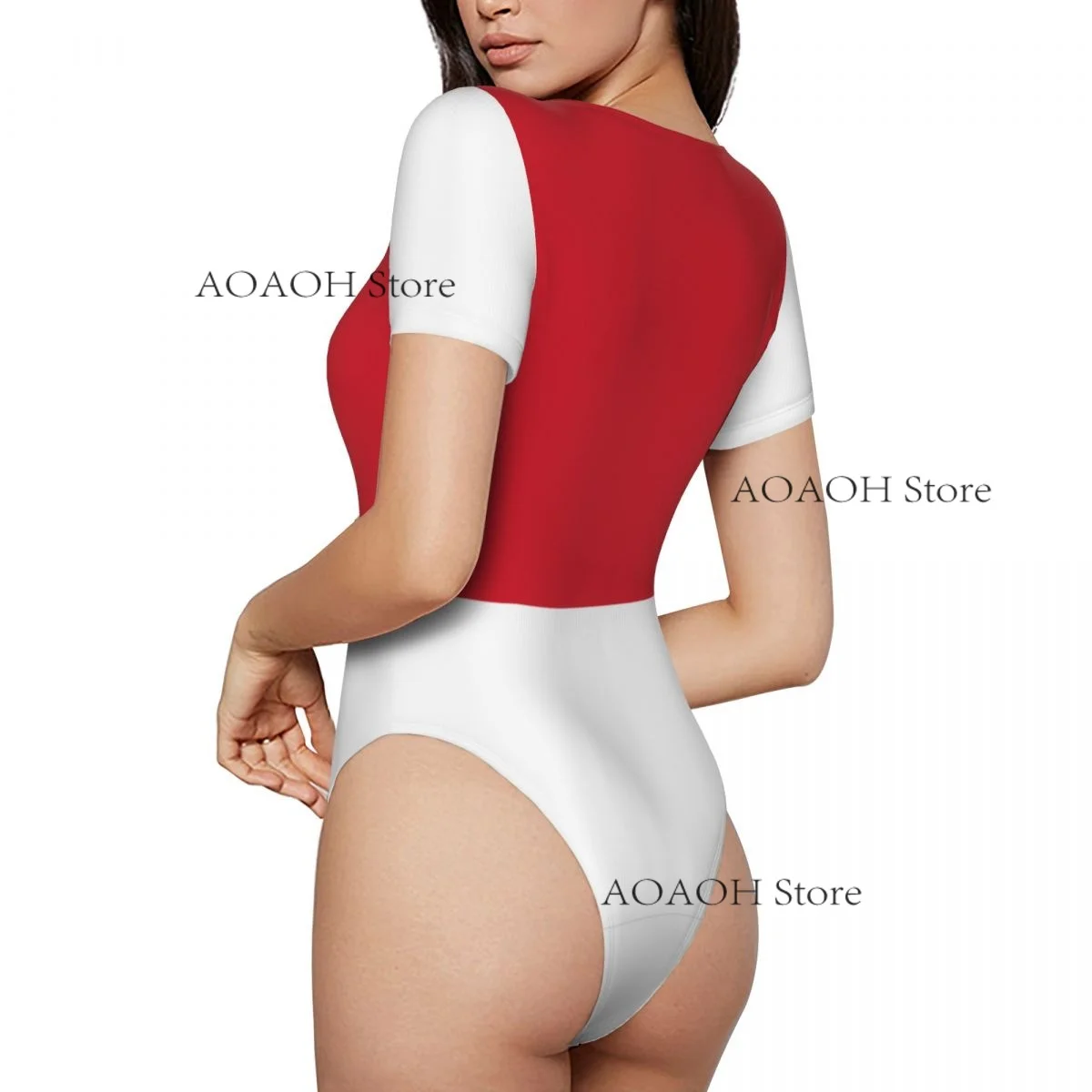 

Woman Slim Bottoming Jumpsuit Female Short Monaco Flag Jumpsuit Bodysiut Sexy Clothes