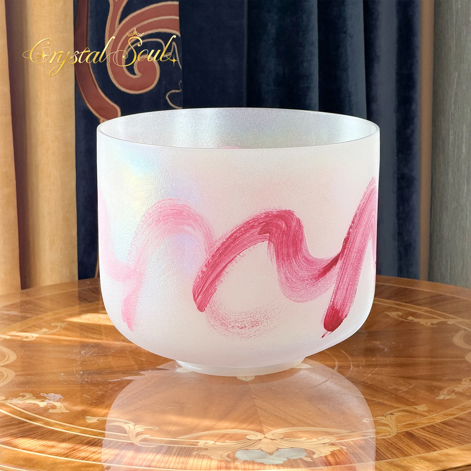Crystal Soul Thetis Alchemy Frosted Crystal Singing Bowl Prefect Pitch Sound Energy Source Factory Customized Tone