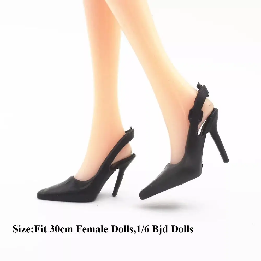 High Quality 30cm 1/6 Doll Shoes Original Plastic Super Model Boots Doll Accessories High Heels Shoes Doll Accessories