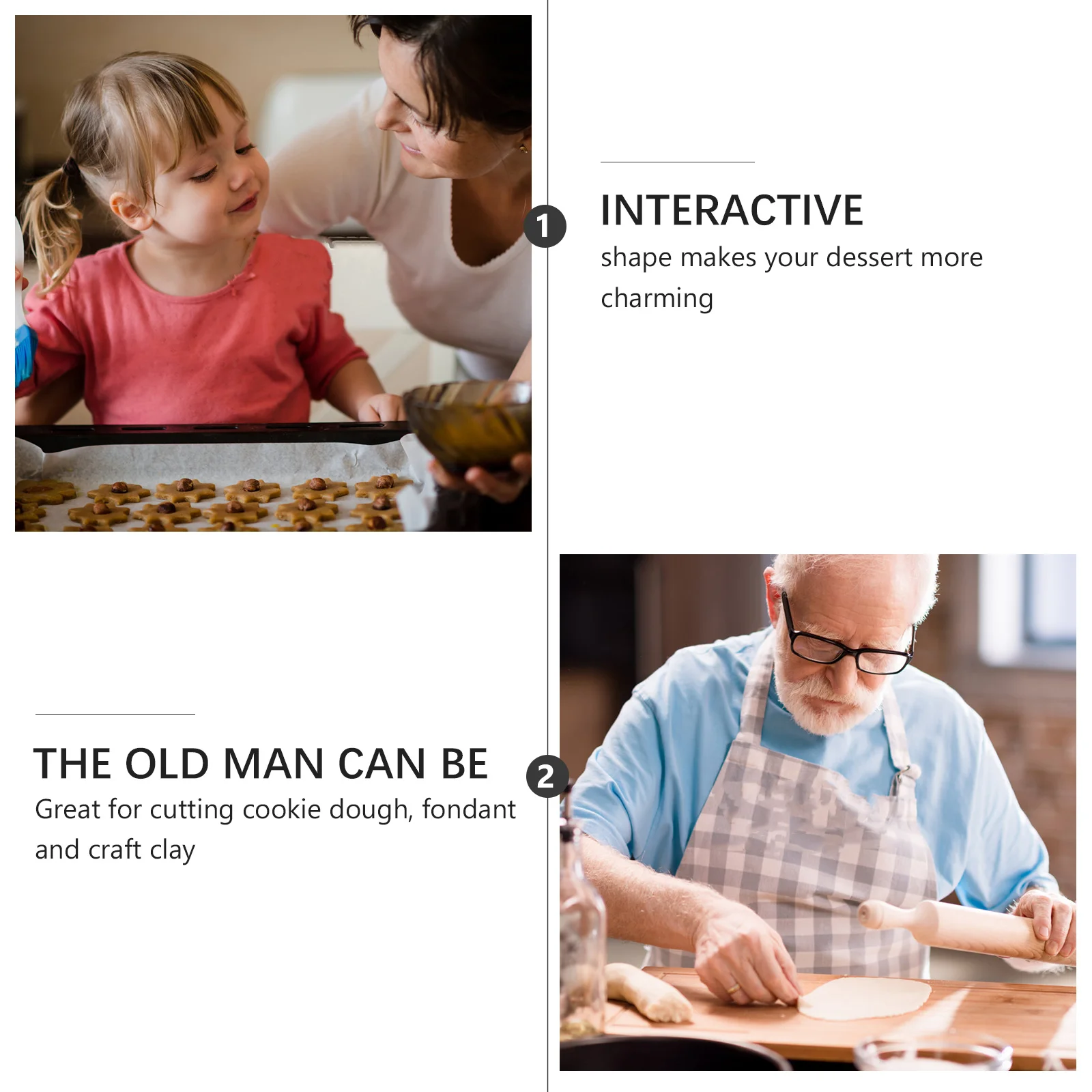 6Pcs Fondant Cutter…