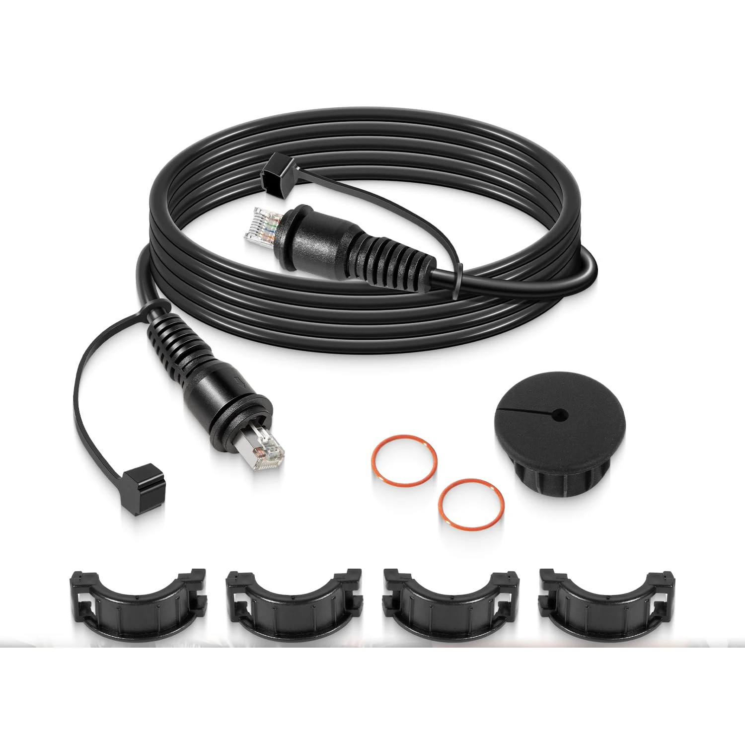 Marine RJ45 für Garmin Navigationsgeräte 010-10550-00 Marine-Netzwerkkabel, GMS 10 Kabel 10 Fuß mit Split-Stecker – Detail 1