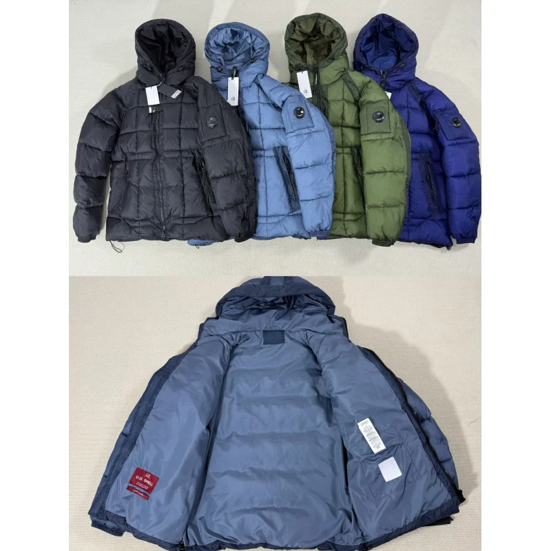 DAVIDSHAO الاتحاد الأوروبي الولايات المتحدة حجم ملابس فاخرة عالية الجودة الخريف الشتاء سميكة الدافئة مقنعين سترة معطف للرجل #1