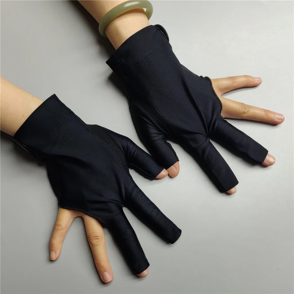 Billiard Glove Left Right Hand SPR GL Medium Large M/L Pool Carom 3 Fingers BLACK COLOUR Pro Snooker & Billiard Accessories