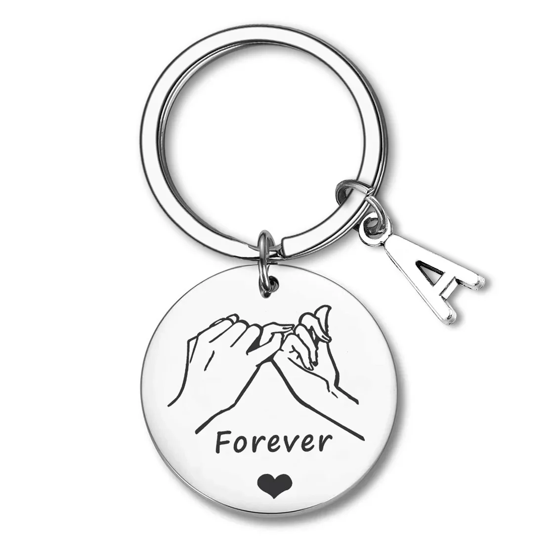 Cute Lovers Couple gift Keychain pendant Pinky Promise Friends BFF Forever key chain Valentine's Day Gift