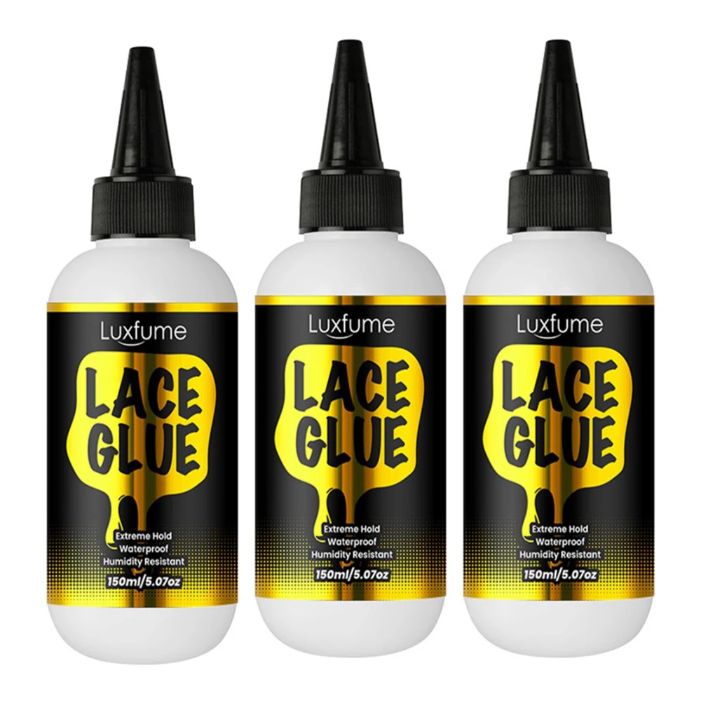 set di kit per l'installazione della parrucca colla Parrucca incollata adesivi con colla forte per il controllo del bordo impermeabile anteriore del pizzo per parrucche in pizzo