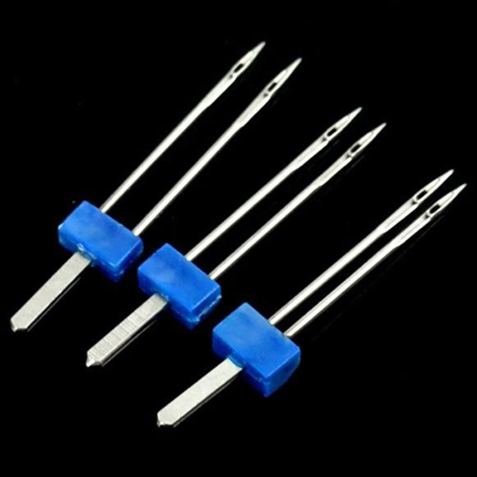 3pcs Sewing Twin Needles Pin Labor-Saving Eye Fatigue Reducecing Tool for Household Sewing Machine