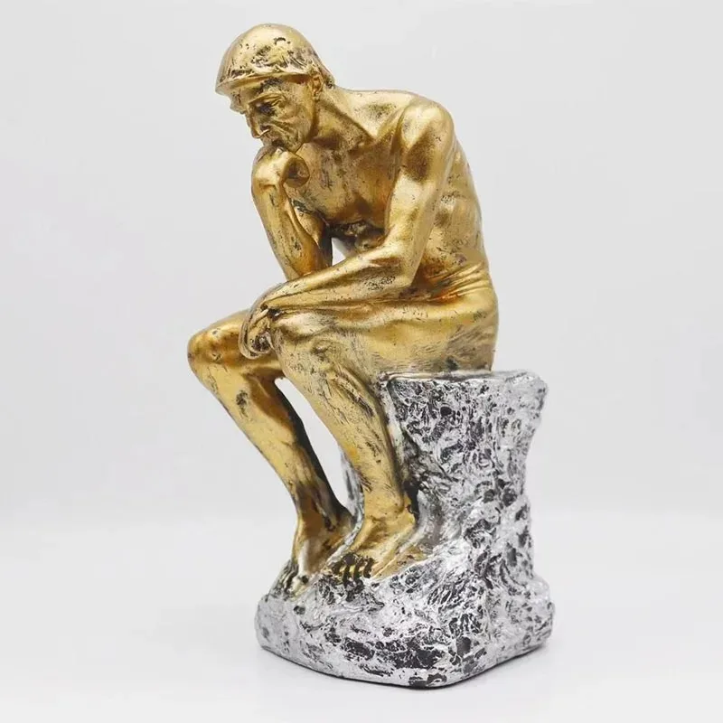 Nordic Thinker Character Ornaments Decor Advanced Intelligent Ancient Greek Abstract Retro Huamn Statues Home Table Accessoriess