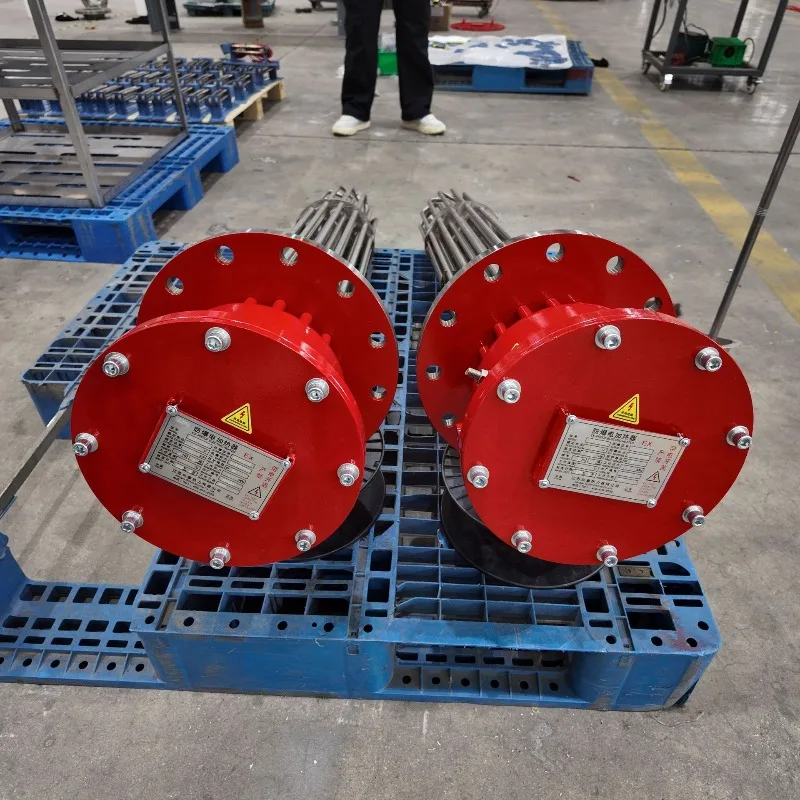 Supply flange water tank heater high power plug-in