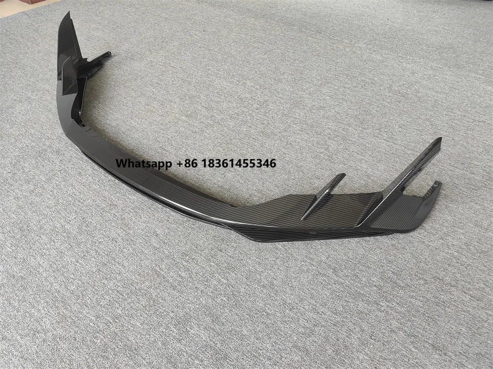 

for 2021 R8 Modification with Genuine Carbon Fiber Front Lip Front Bumper Lip Body Kit