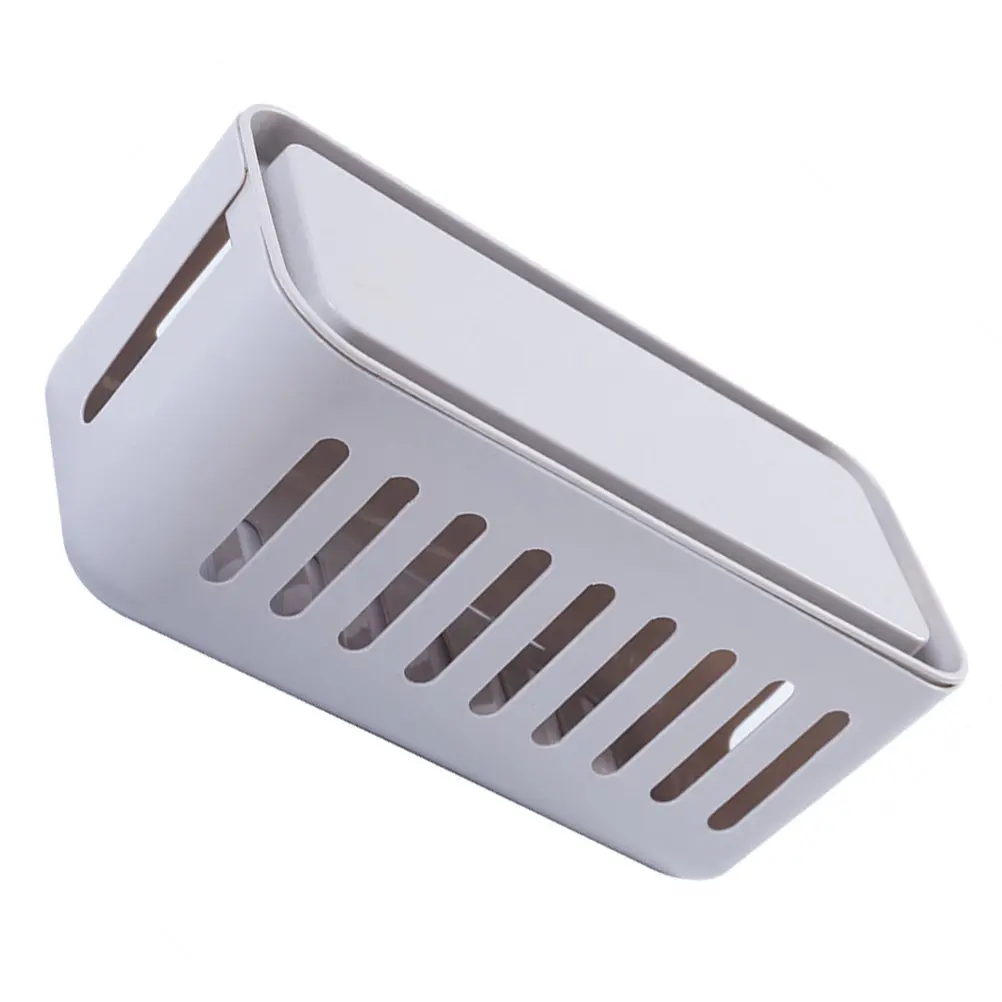 

Органайзер для розеток и кабелей, пластиковый контейнер большой емкости с крышкой, для хранения удлинителей, упорядочивания проводов, скрытия кабелей, бытовой органайзер для проводов