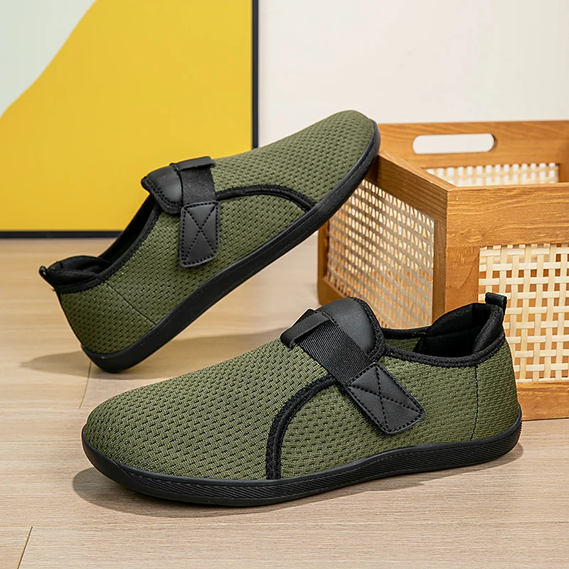 New Unisex Wider Shoes Breathable Mesh Men Barefoot Wide-toed Shoes Brand Flats Soft Zero Drop Sole Wider Toe Sneakes Large Size