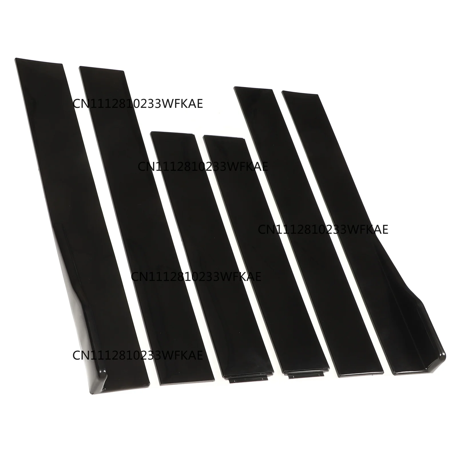 Car Side Skirts 2.2m Glossy Black Rocker Panel Exterior Lower Side Bottom Line Extensions Splitter Lip Diffusers