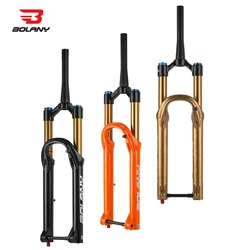 BOLANY MTB air fork 27.5/29 inch 160mm travel 36mm tube 15x110mm MTB supercharged damped adjustable suspension fork Parts