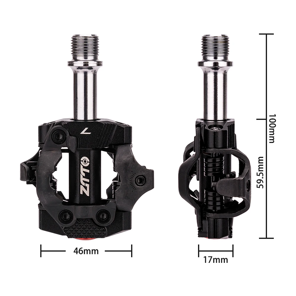 ZTTO MTB Bicycle Aluminum Self-locking With Clips Pedals For SPD System Mountain Bike Sealed Bearing Lock Pedal PD22