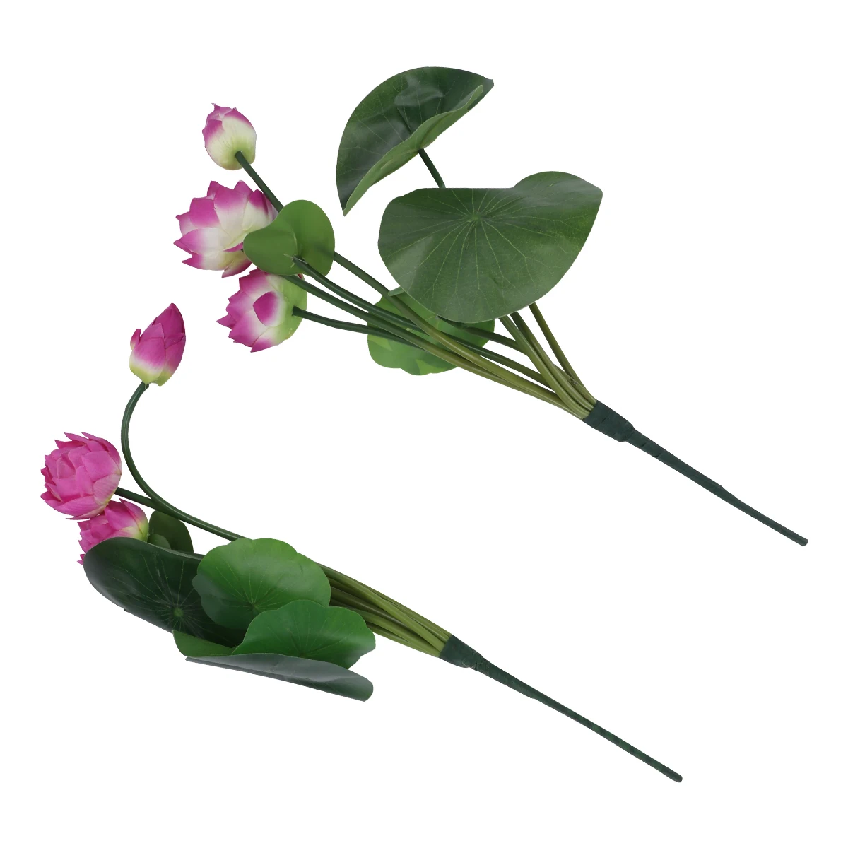 

2 Pcs Lotus Flowers Decor Purple SilkOrnament Home Craft Non Artificial Lotus Flowers Fading Safe Store Display