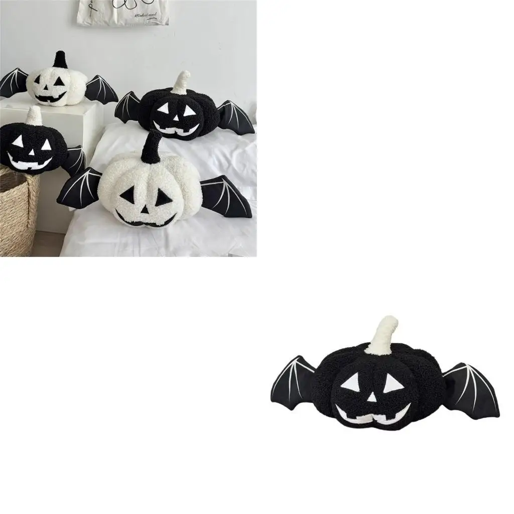 

G6KF Halloween Pumpkin Cushion Ornaments Soft Cartoon Sofa Stuffed Pillows Decoration For Kids Couch Bed Bedroom