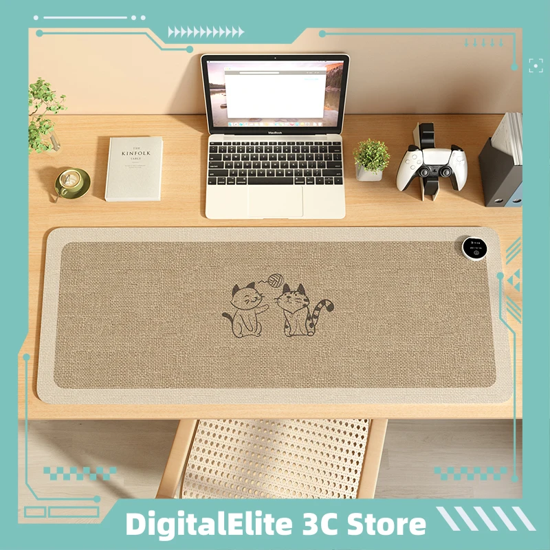 

Большой размер коврик для мыши с электрическим подогревом для офисного компьютера, теплый зимний настольный коврик для рук, студенческий настольный коврик для мыши