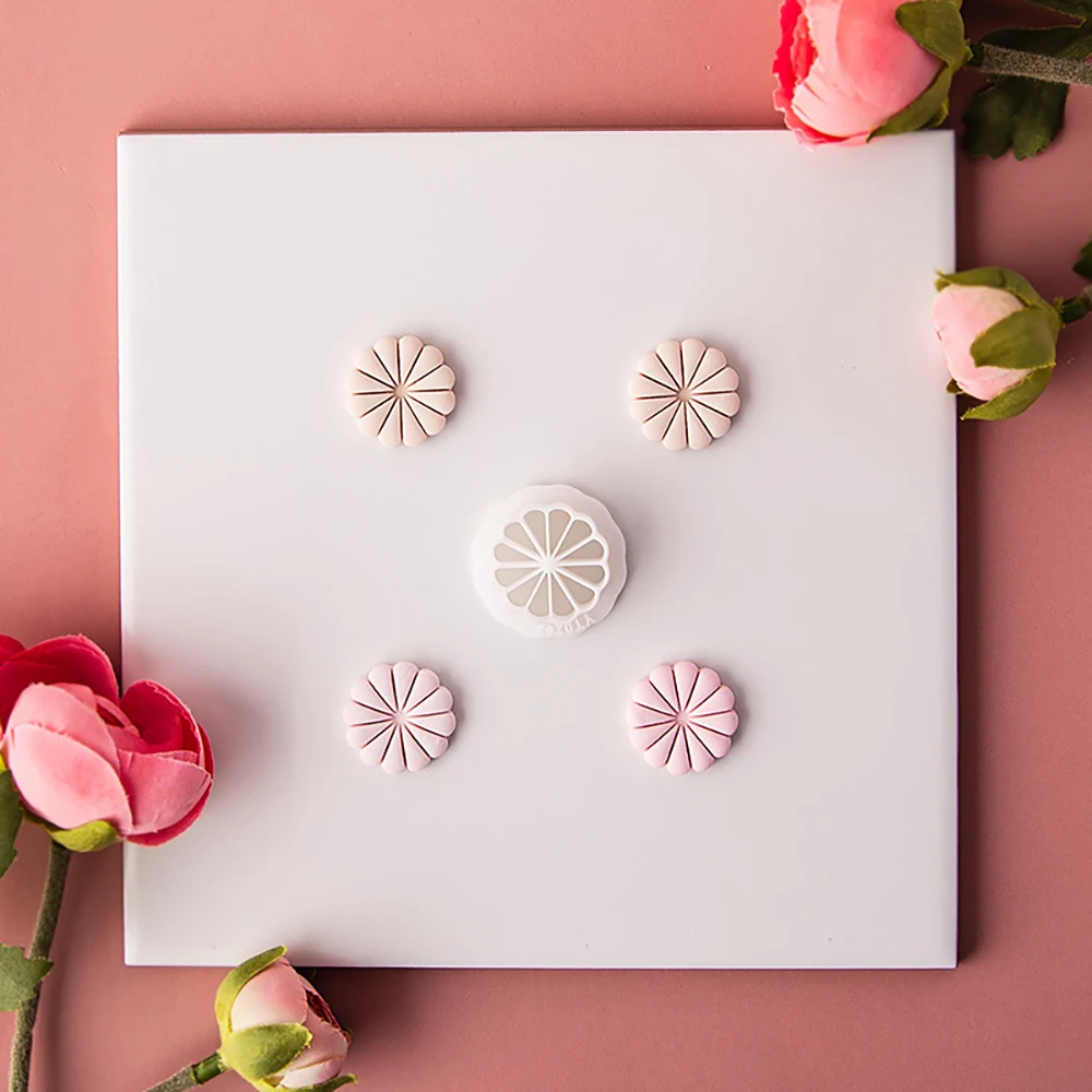 1PC Earring Making Geometric Polymer Clay Cutters Creative Circle Shaped Decorations Ceramic Clay Molds DIY Clay Jewelry Tools