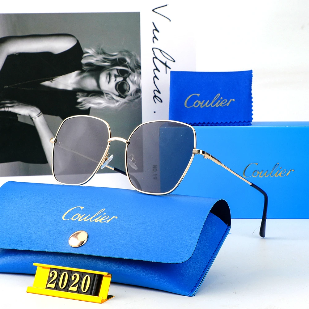 Cowlier العلامة التجارية الفاخرة المرأة العصرية الشرير المضادة للأشعة فوق البنفسجية السياحية النظارات الشمسية الرجال الطيارين الرياضة في الهواء الطلق الأعمال القيادة نظارات شمسية