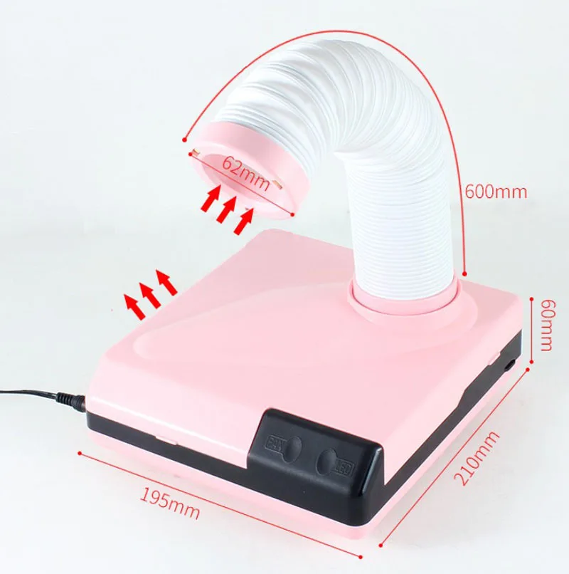 2022 New Beauty Electric Manicure Pedicure Vacuum uv lamp nail dust collector for Cleaning