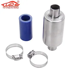 Rc Upgrade Stainless Steel Exhaust Pipe Muffler of 23CC-36CC Engine for 1/5 HPI ROFUN ROVAN KM BAJA 5B 5T 5SC Losi 5ive-t Parts