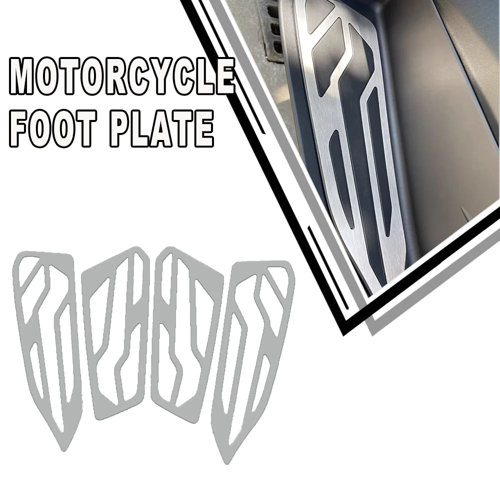 New For ZONTES 350D D350 150D 150 D Motorcycle accessories Modified Stainless Steel Foot Pedal Mat Anti-Slip Brushed Pedal