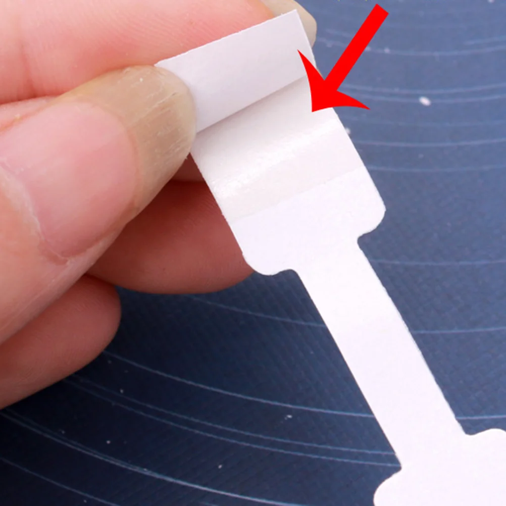 300 Pcs The Ring Jewelry Keyring Price Tags Rings Necklace Name Sticker Kraft Paper Display Hanging White