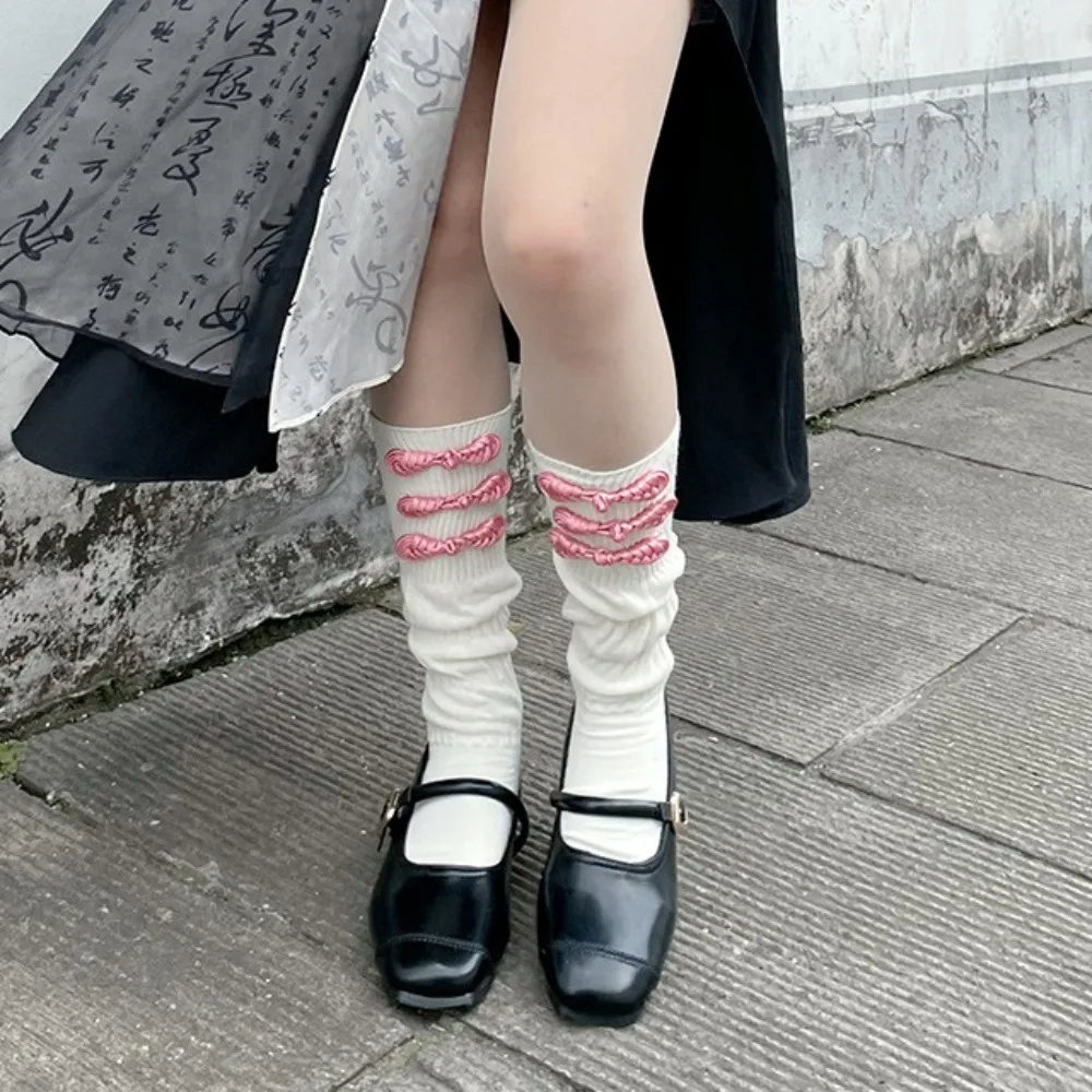 Fashion Chinese Style Frog Tube Socks Cotton Streetwear Mid Calf Socks Hosiery All Match Lolita JK Stockings Cosplay