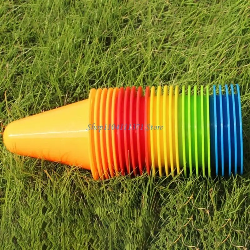 

P9FC 10Pcs Sports Training Cones Mini Cones Windproof Training Agility Marker Cones for Skate Practice Sport Training