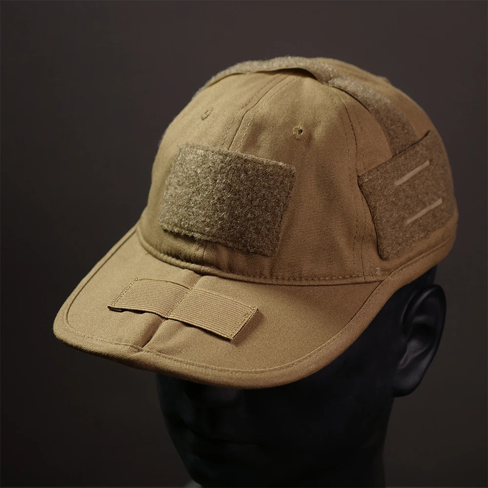 Tactical Baseball Cap Black Wolf Brown Storage Folding Hat