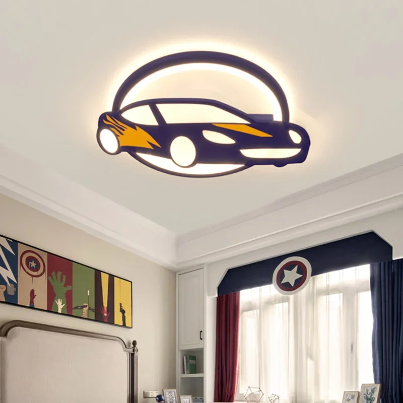 

Children's Room Ceiling Lights Boys & Girls Bedroom Lamps LED Eye Protection Car Lights Creative Cartoon Personality Sports Car