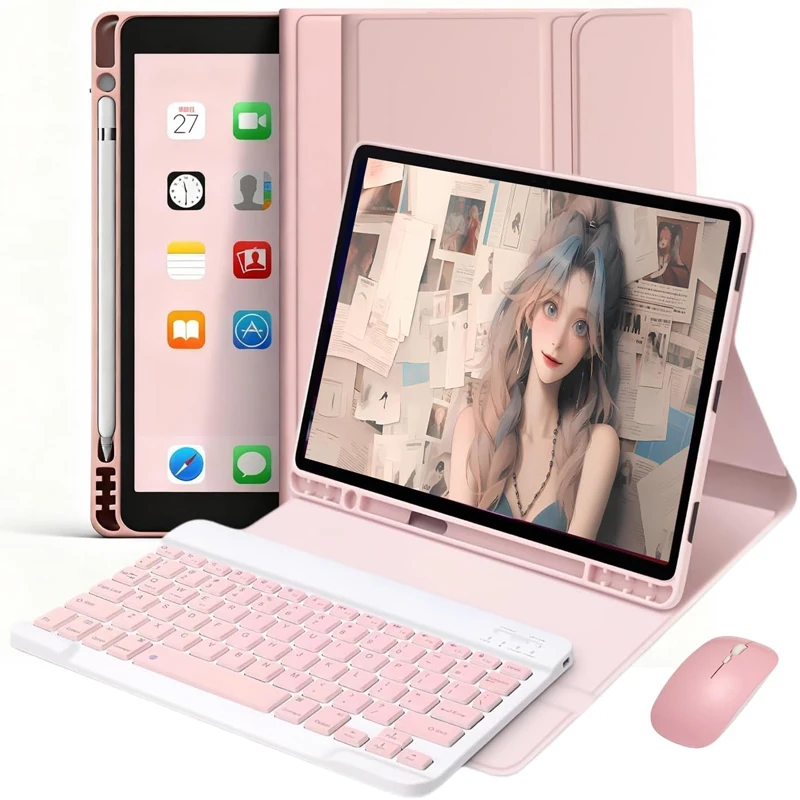 

Чехол для Samsung Galaxy Tab A11 Plus 11 SM-X230 SM-X235 SM-X236B, съемная беспроводная клавиатура + чехол для планшета Galaxy Tab A9 plus 11 дюймов SM-X210 SM-X216 SM-X218 Funda