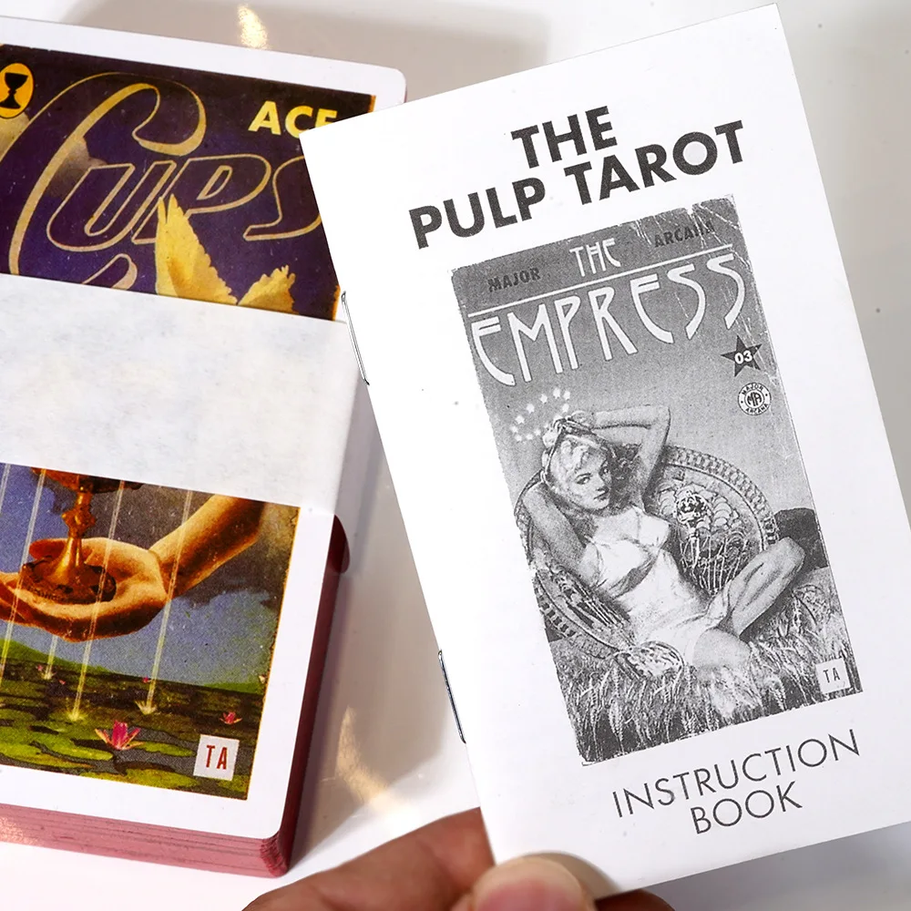 The Pulp Taro Tarot cards With Booklet 78 Card Tarot Deck Gilded Edge Origin Size 12x7 Size Standard Hardcover