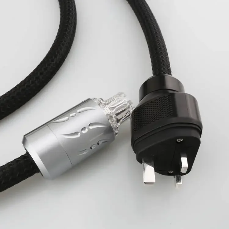 Viborg-ロジウムメッキパワーケーブル,電源コード,Hi-Fi,英国,純銅,香港プラグ