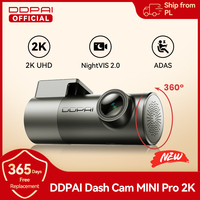 DDPAI Mini Pro 2K Dash Cam with WiFi Smart Voice Control, Support Night Vision and 24H Parking Monitor Car DVR