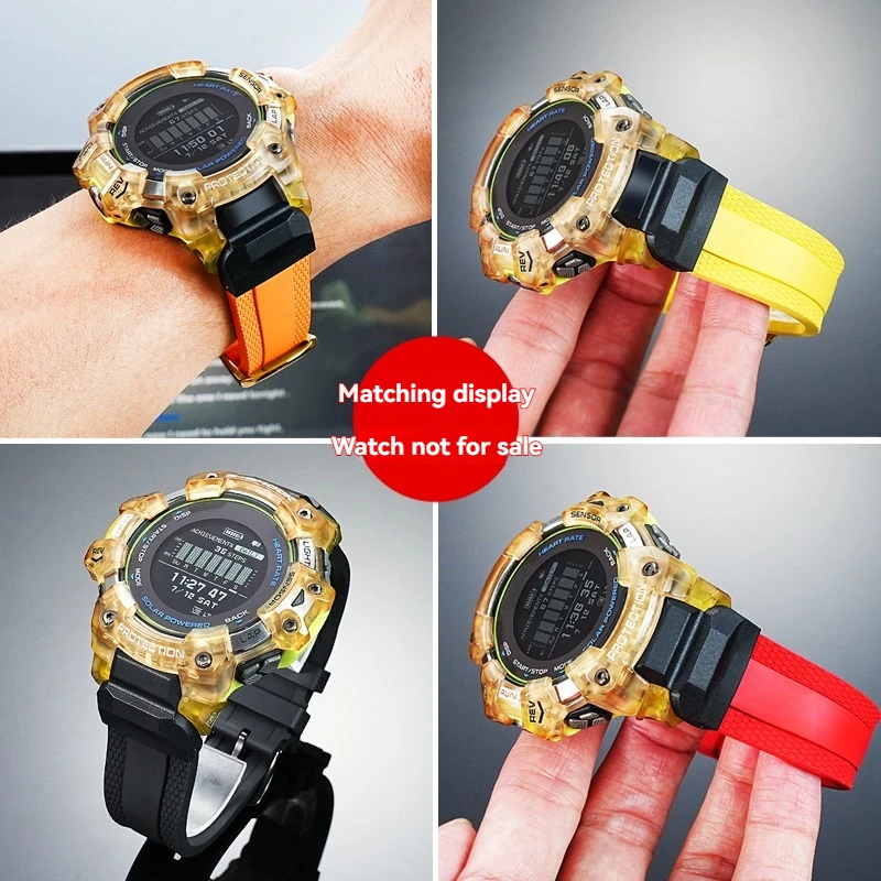 Correa de reloj de fluoroelastómero de repuesto para correa deportiva digital Casio G-SHOCK GBD-H1000 |   Pulsera de goma para reloj inteligente