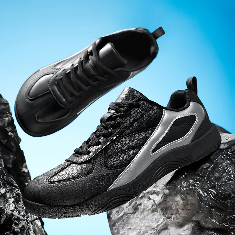 

Outdoor Plus Size Wide Toe Men Running Sneakers Couple Minimalist Barefoot Shoes Lightweight Breathable Zero Soles Sport Shoes