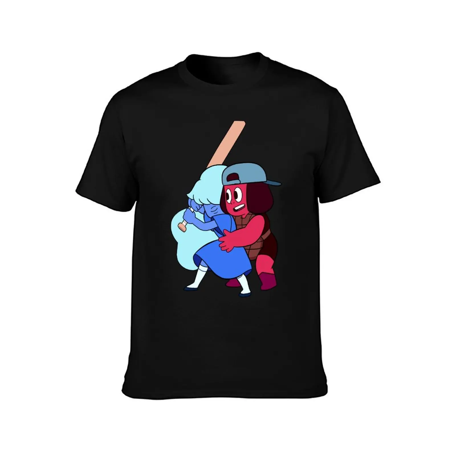 Ruby and Sapphire T-Shirt Fashion Simple Casual Tee Shirt T-Shirt