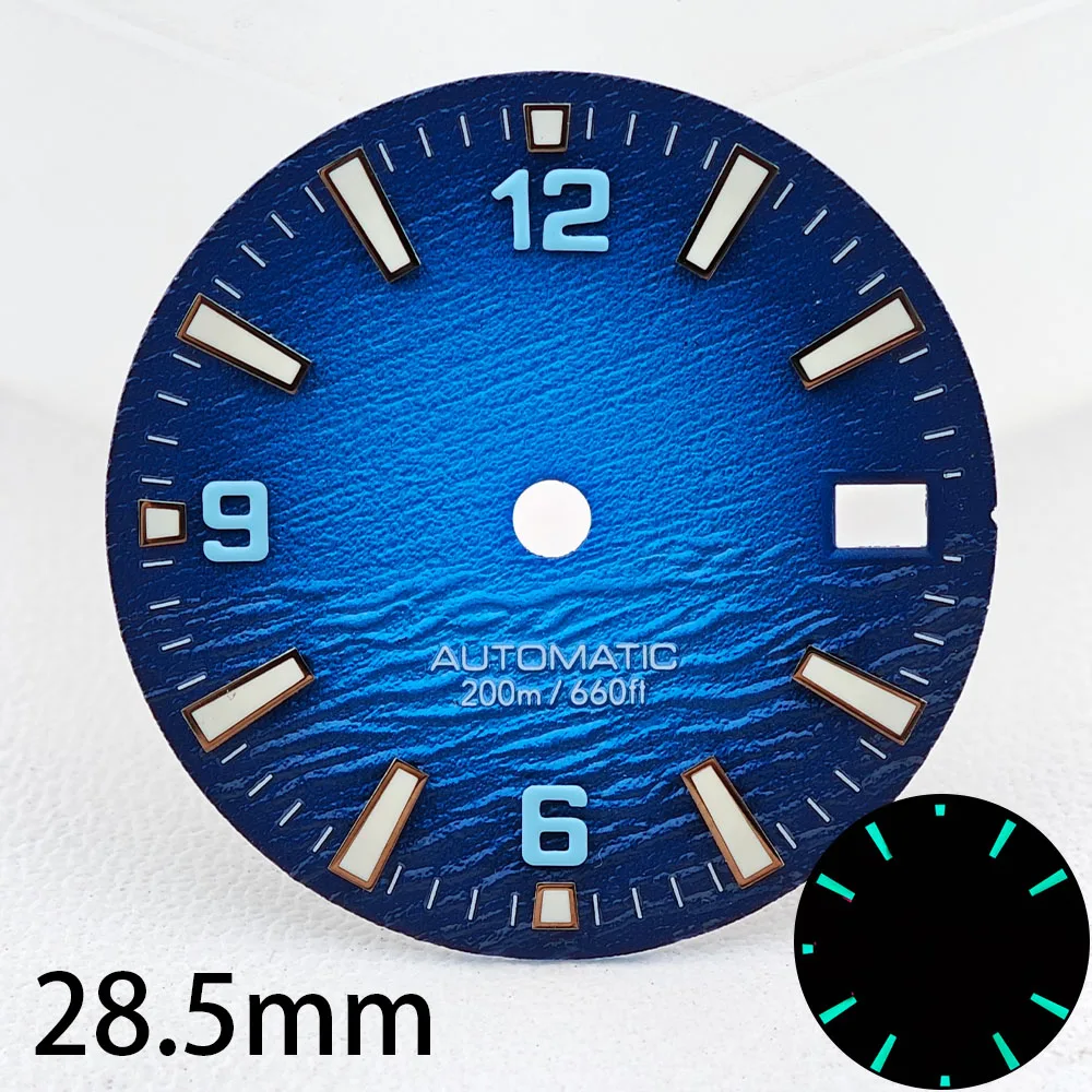 New High Quality Style Sea 28.5mm Diving Watch 3 Or 3.8 Crown Dial Face With C3 Bgw9 Lume For Nh35 NH34 Movement Accessories