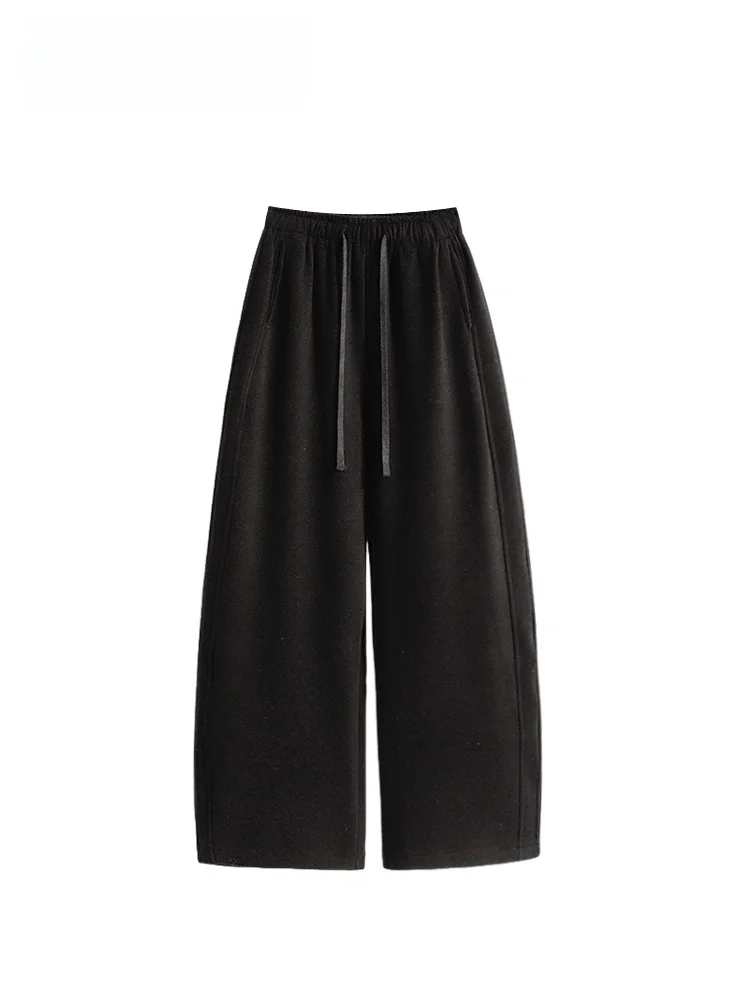 

High Waist Loose Women's Pants plus Size Cotton Casual Sle Knife Autumn Winter plus Size Ladies Faionable Meat Conce...