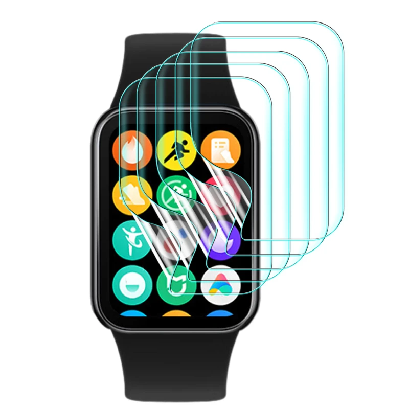 غشاء حماية شفاف من هيدروجيل ناعم ، واقي شاشة لشاومي مي باند 8 برو ، مضاد للخدش ، 5 عبوات