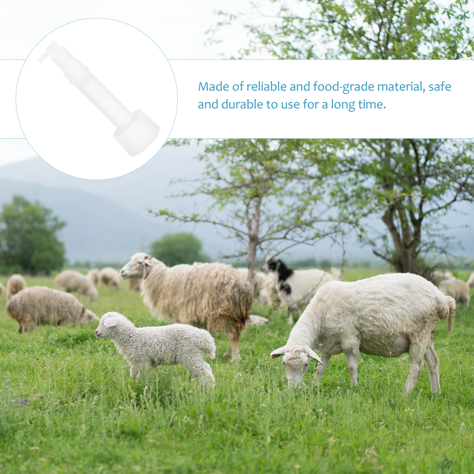 

Sheep Teat Cow Milking Machine Head White Silica Gel Suction Part Food Grade Safe Durable Livestock Accessory Steel Cup Match
